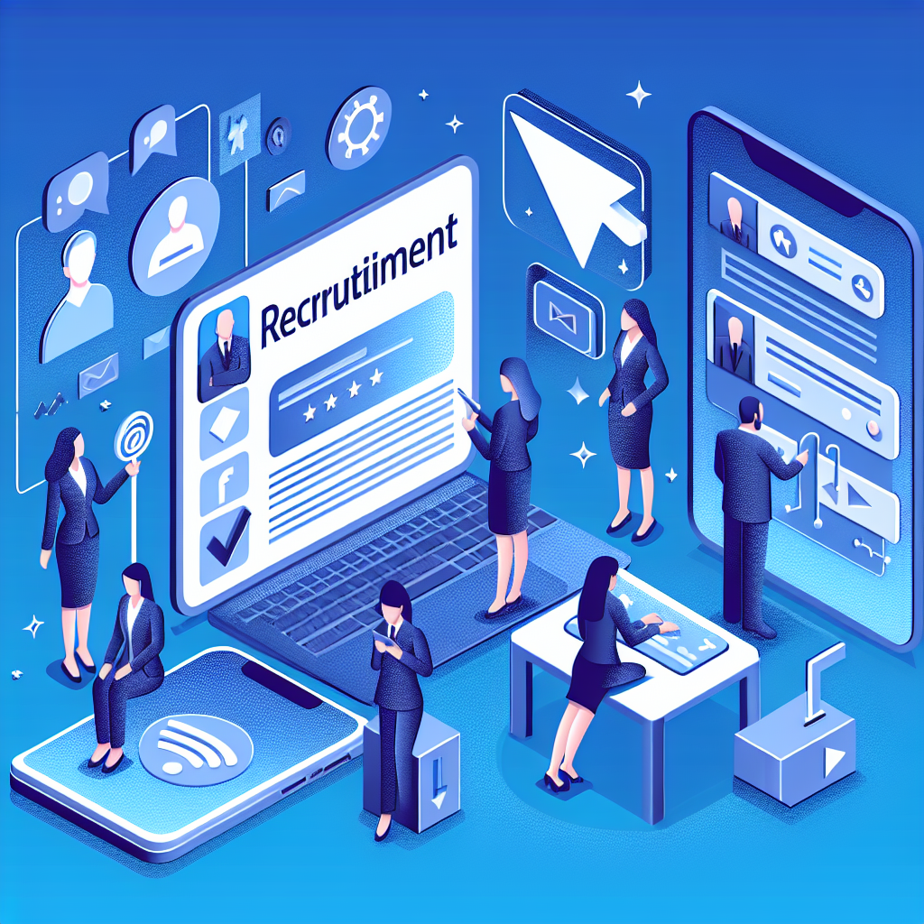 SNSでの採用活動を行う企業のイメージ