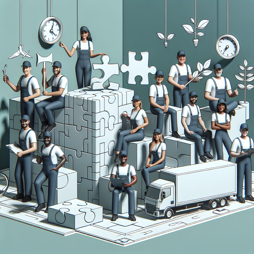 ドライバーが笑顔で働いている物流企業のイメージ