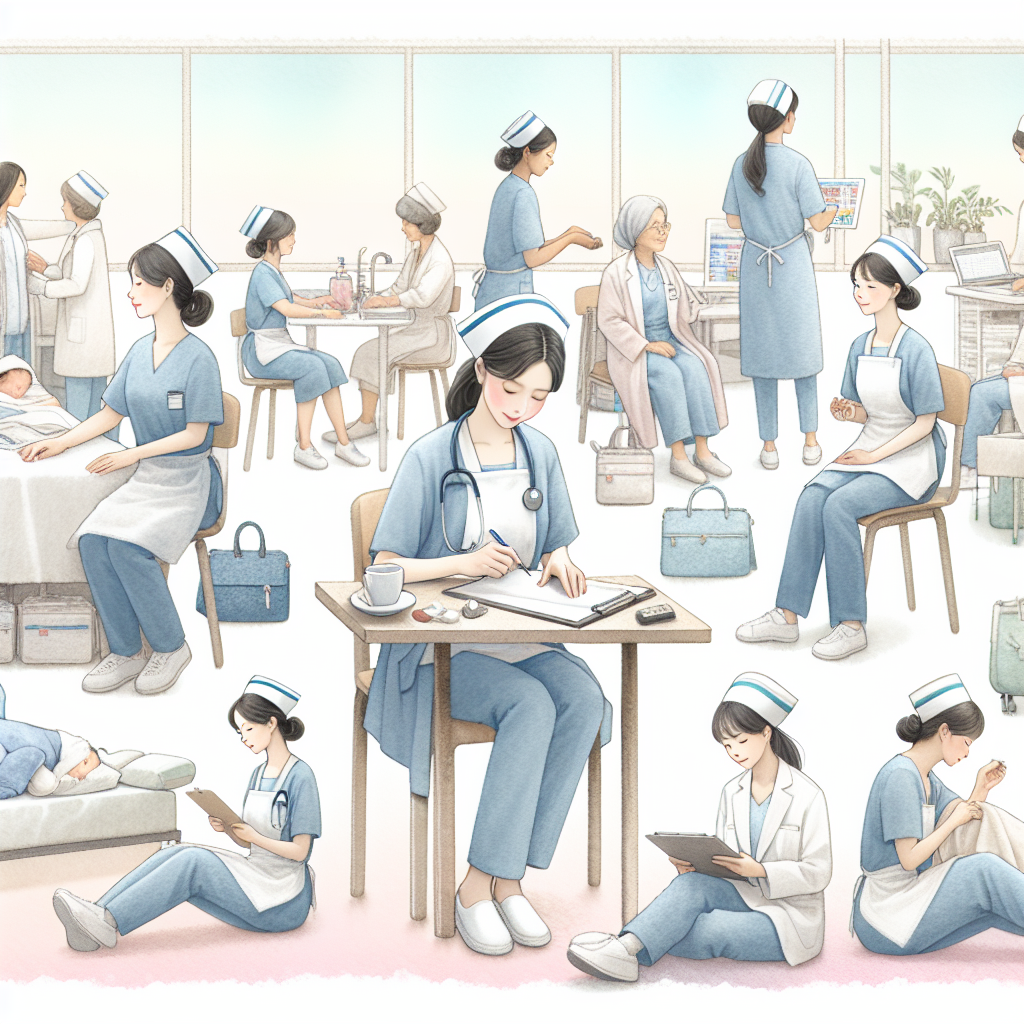 看護師が柔軟な勤務形態で働いているイメージ