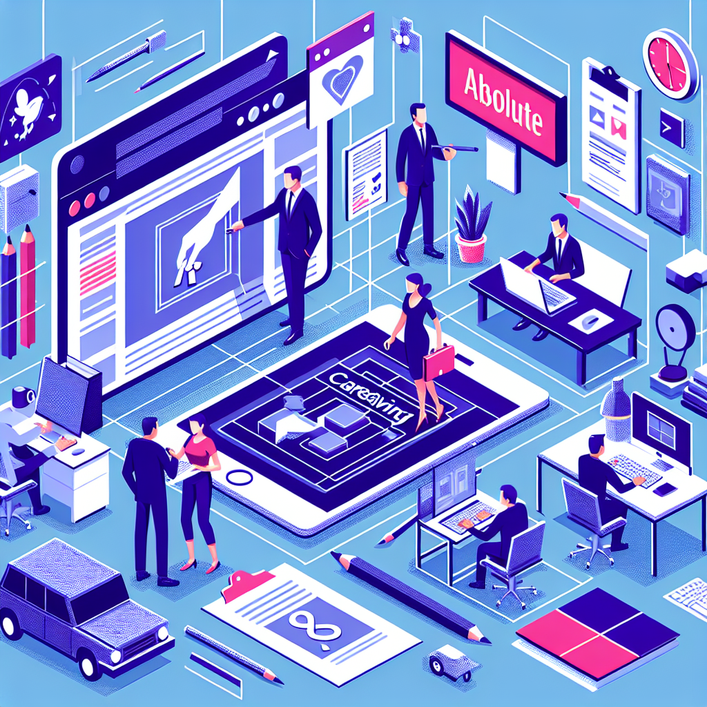 介護事業者の求人広告の制作風景