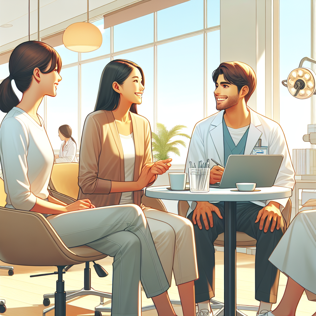 歯科医院のスタッフが働いているシーン