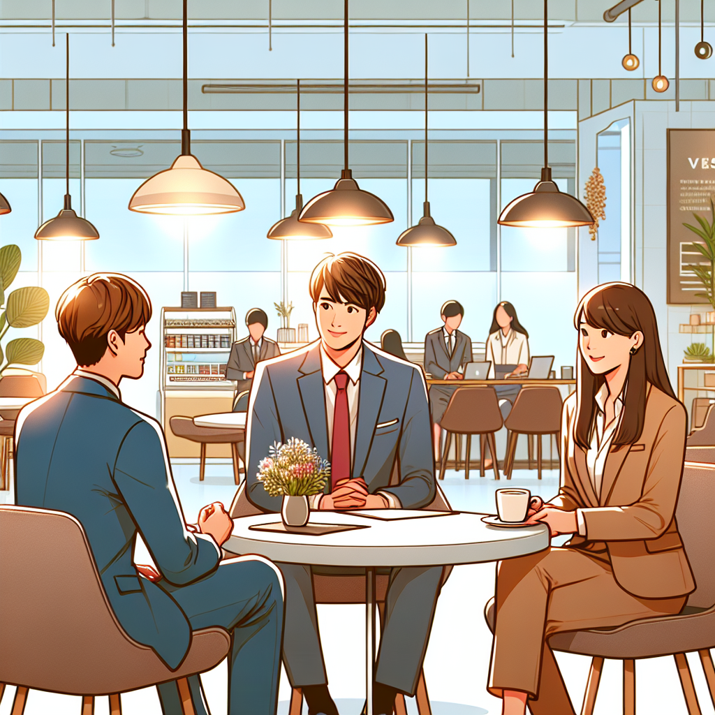 採用面接を行う介護事業者の様子