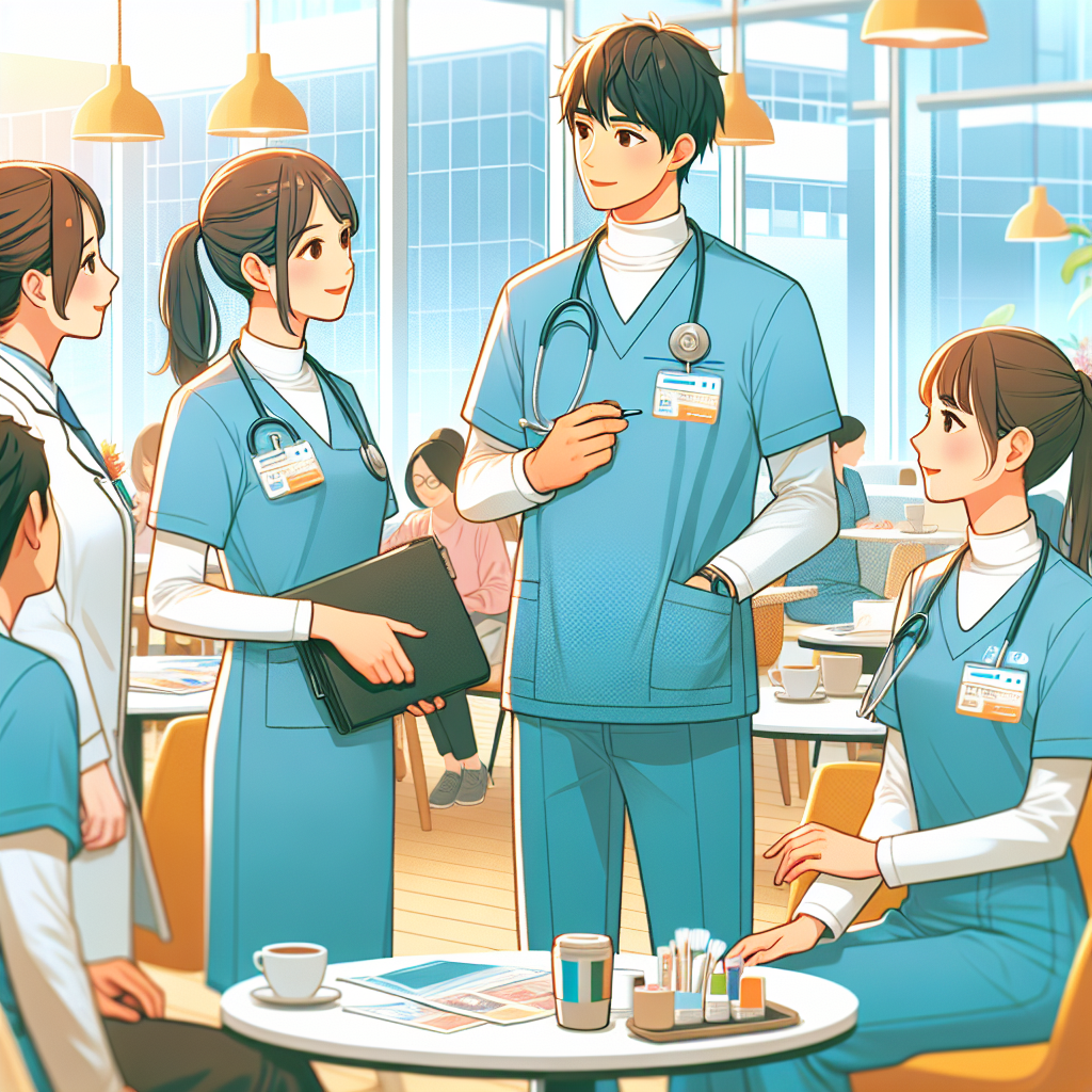 看護職員がインターンシップで活躍する様子