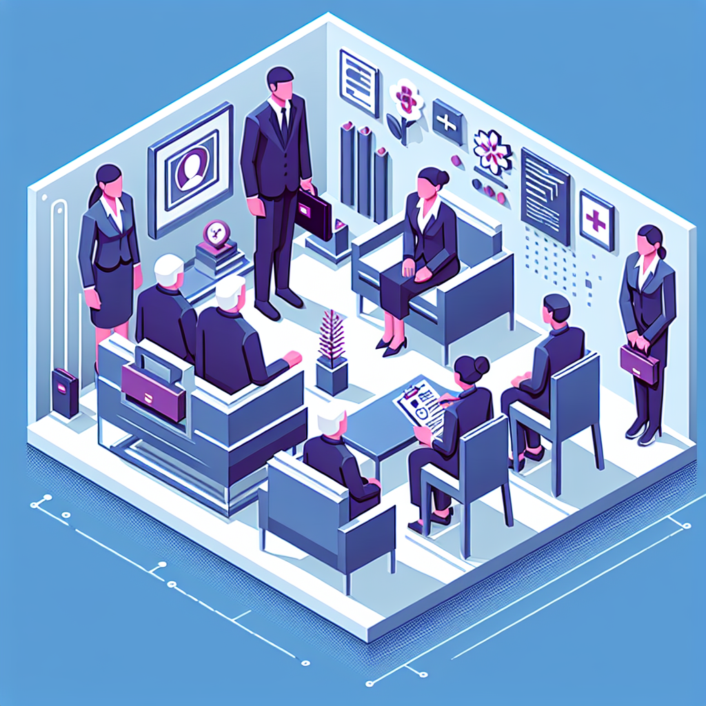 介護施設での採用面接の様子