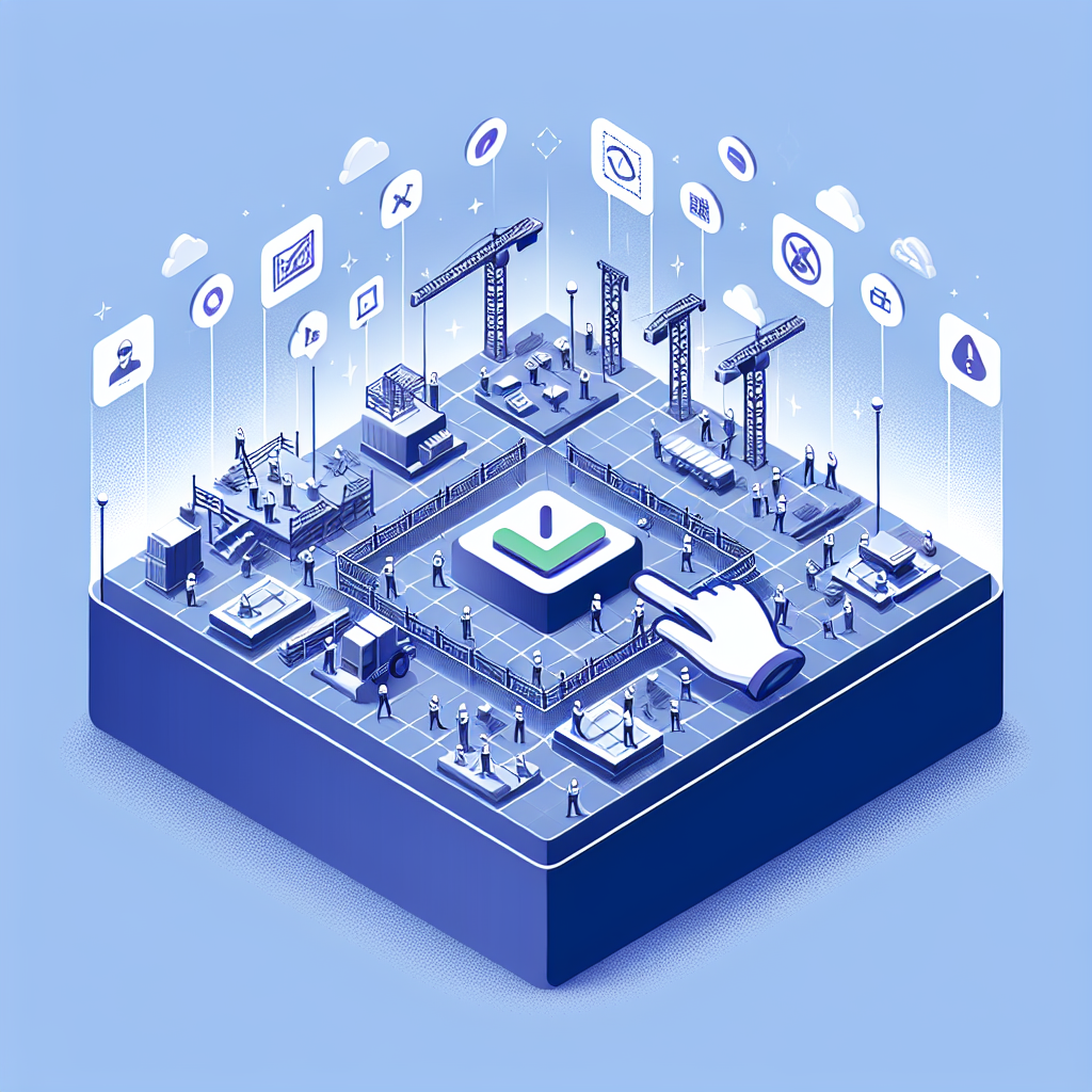 職場の安全性向上に取り組む建設現場のイメージ